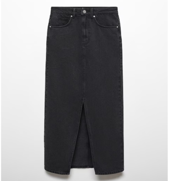 mango Matilda denim skirt black xxs - Picture 1 of 1
